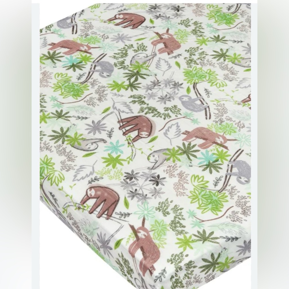 Loulou Lollipop Fitted Crib Sheet - Sloth
by Loulou Lollipop